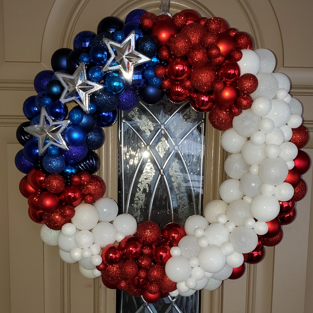 Patriotic American Wreath